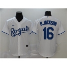 Men's Royals #16 Bo Jackson White 2020 Baseball Cool Base Jersey