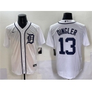 Men's Detroit Tigers #13 Dillon Dingler Cool Base Stitched Baseball Jersey