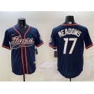 Men's Detroit Tigers #17 Parker Meadows Navy With Patch Cool Base Stitched Baseball Jersey