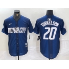 Men's Detroit Tigers #20 Spencer Torkelson 2024 Navy City Connect Cool Base Limited Stitched Jersey