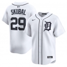 Men's Detroit Tigers #29 Tarik Skubal White 2024 Home Limited Stitched Baseball Jersey