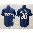 Men's Detroit Tigers #30 Kerry Carpenter 2024 Navy City Connect Cool Base Limited Stitched Jersey