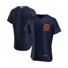 Men's Nike Detroit Tigers 2020 Navy Alternate Authentic Team Baseball Jersey