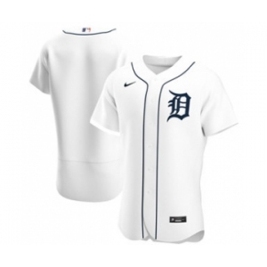 Men's Nike Detroit Tigers 2020 White Home Authentic Official Team Baseball Jersey