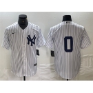 Men's New York Yankees #0 Marcus Stroman White Cool Base Stitched Baseball Jersey