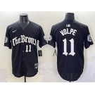 Men's New York Yankees #11 Anthony Volpe Black 'Gothic Legacy Edition' Vapor Premier Limited Stitched Baseball Jersey