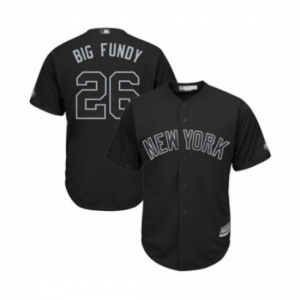 Men's New York Yankees #26 DJ LeMahieu Big Fundy Authentic Black 2019 Players Weekend Baseball Jersey