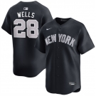 Men's New York Yankees #28 Austin Wells Navy 2025 Alternate Limited Stitched Baseball Jersey