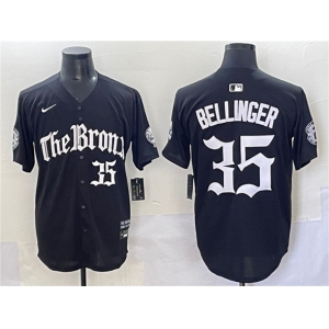 Men's New York Yankees #35 Cody Bellinger Black 'Gothic Legacy Edition' Vapor Premier Limited Stitched Baseball Jersey