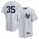 Men's New York Yankees #35 Cody Bellinger White 2024 Cool Base Stitched Baseball Jersey
