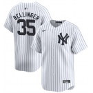 Men's New York Yankees #35 Cody Bellinger White 2024 Home Limited With Name Stitched Baseball Jersey
