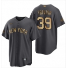 Men's New York Yankees #39 Jose Trevino Charcoal 2022 All-Star Cool Base Stitched Baseball Jersey