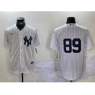 Men's New York Yankees #89 Jasson Dominguez White Cool Base Stitched Jersey