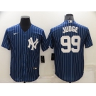 Men's New York Yankees #99 Aaron Judge Navy Cool Base Stitched Jersey