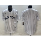 Men's New York Yankees Blank White 2024 Cool Base Stitched Jerseys