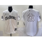 Men's New York Yankees Team Big Logo White 'Gothic Legacy Edition' Vapor Premier Limited Stitched Baseball Jerseys
