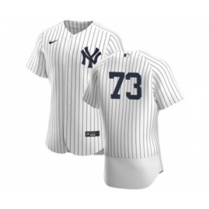 Men's Nike New York Yankees #73 Michael King White Navy Home 2020 Authentic Player Baseball Jersey