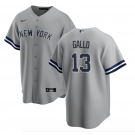 New York Yankees #13 Joey Gallo Men's Nike Gray Road MLB Jersey