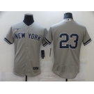 Nike Men's Majestic New York Yankees #23 Don Mattingly Grey Home Flexbase Authentic Collection MLB Jersey