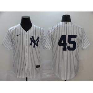 Nike Men's New York Yankees  #45 Luke Voit Replica White  Baseball Player Jersey