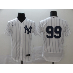 Nike Men's New York Yankees #99 Aaron Judge WhiteNavy Flexbase Authentic Collection Baseball Jersey