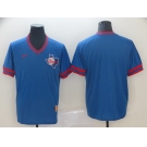 Men's  Nike  Majestic Texas Rangers Blank Blue M&N MLB Jersey