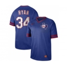 Men's Nike Rangers #34 Nolan Ryan Royal Cooperstown Collection Stitched Baseball Jersey