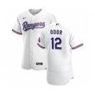 Men's Nike Texas Rangers #12 Rougned Odor White Home 2020 Authentic Player Baseball Jersey