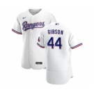 Men's Nike Texas Rangers #44 Kyle Gibson White Home 2020 Authentic Player Baseball Jersey