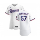 Men's Nike Texas Rangers #57 Joely Rodriguez White Home 2020 Authentic Player Baseball Jersey