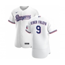 Men's Nike Texas Rangers #9 Isiah Kiner-Falefa White Home 2020 Authentic Player Baseball Jersey