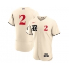 Men's Texas Rangers #2 Marcus Semien Cream 2023 City Connect Flex Base Stitched Baseball Jersey