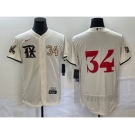 Men's Texas Rangers #34 Nolan Ryan Number Cream 2023 City Connect Flex Base Stitched Jersey