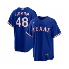 Men's Texas Rangers #48 Jacob deGrom Royal Cool Base Stitched Baseball Jersey