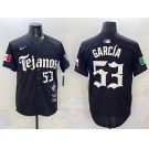 Men's Texas Rangers #53 Adolis García Black Mexico 2025 Vapor Premier Limited Stitched Baseball Jersey
