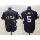 Men's Texas Rangers #6 Josh Jung Number Light Blue Team Logo Cool Base Jersey