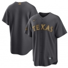 Men's Texas Rangers Blank Charcoal 2022 All-Star Cool Base Stitched Baseball Jersey