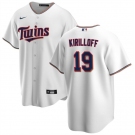 Men's Minnesota Twins #19 Alex Kirilloff White Cool Base Stitched Baseball Jersey