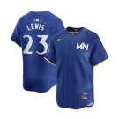 Men's Minnesota Twins #23 Royce Lewis Royal 2024 City Connect Limited Stitched Baseball Jersey