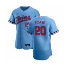 Men's Nike Minnesota Twins #20 Eddie Rosario Light Blue Alternate 2020 Authentic Team Baseball Jersey