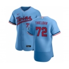 Men's Nike Minnesota Twins #72 Caleb Thielbar Light Blue Alternate 2020 Authentic Team Baseball Jersey