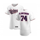 Men's Nike Minnesota Twins #74 Travis Blankenhorn White Home 2020 Authentic Player Baseball Jersey