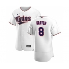 Men's Nike Minnesota Twins #8 Mitch Garver White Home 2020 Authentic Player Baseball Jersey