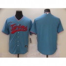 Men's Nike Minnesota Twins Blank Blue Alternate Stitched Baseball Jersey