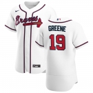 Atlanta Braves #19 Shane Greene Men's Nike White Home 2020 Authentic Player MLB Jersey