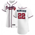 Atlanta Braves #22 Nick Markakis Men's Nike White Home 2020 Authentic Player MLB Jersey