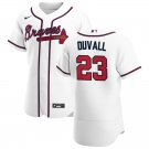 Atlanta Braves #23 Adam Duvall Men's Nike White Home 2020 Authentic Player MLB Jersey