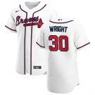 Atlanta Braves #30 Kyle Wright Men's Nike White Home 2020 Authentic Player MLB Jersey