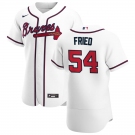 Atlanta Braves #54 Max Fried Men's Nike White Home 2020 Authentic Player MLB Jersey