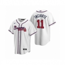 Men's Atlanta Braves #11 Ender Inciarte Nike White 2020 Replica Home Jersey